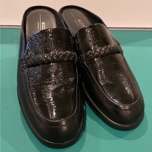 ECCO Sculpted LX Black  Leather Mules Women’s Size 8.5